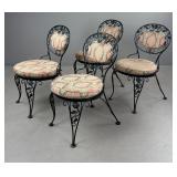 Woodard 'Chantilly Rose' Set of 4 Chairs 1960s