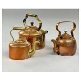 Miniature Copper & Brass Kettles, Peerage & ELPEC