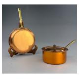 Copral Copper Saucepan and Skillet Set