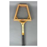 Pennsylvania Autograph Wood Tennis Racket w/ Aid