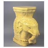 1970s Cast Figural Elephant Stool or Table