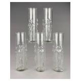 5 Libby Glass 1971 'La Femme' Highball Glasses