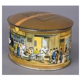 Dobbs Fifth Avenue Hat Box Tin Vintage