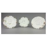 3 Dithridge & Co Milk Glass Easter Dishes c. 1890s