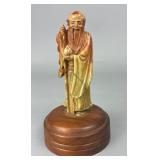 Chinese Craved Soapstone Figure of a Scholar