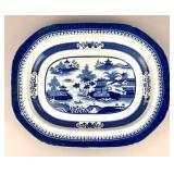 Nankin Stone China Blue Willow 20-1/4ï¿½ Platter