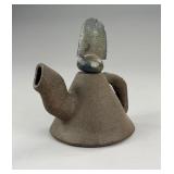 Studio Art Pottery Stoneware and Raku Teapot