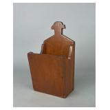 Vintage Primitive Wood Wall Pocket Mail Holder