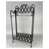 Metal Plant Stand with Scrollwork