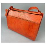 Hartmann Luggage Orange Handbag Vinyl Interior