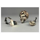 Sterling Baby Spoon, Food Pusher, Alex. Koda Pin