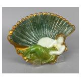 Westmoreland Lulu or Lady with Fan Tray 1900-1915
