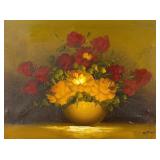 K. Rossy Original Still Life Oil Painting