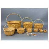 Basketville Nantucket Nesting Baskets Set