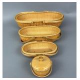 Basketville Nantucket-Style Nesting Basket Set