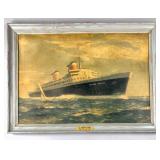 Advertising Print of the S.S. United States Liner