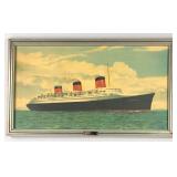 SS Normandie French Ocean Liner Framed Print