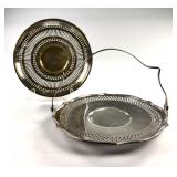 Two Pierced Sheffield Silverplated Serving Pieces