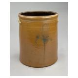 Antique Six Gallon Stoneware Crock with Bee Sting
