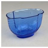 Steuben Glass Blue Quatrefoil Vase #6415