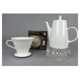 Georgshï¿½tte Coffee Pot and Dripper Set
