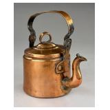 Antique Handmade Copper Tea Kettle