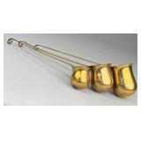 Vintage Brass Liquor Measure Ladles Brandy, Rum