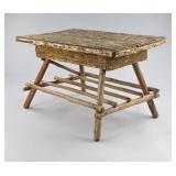 Adirondack-Style Rustic Twig Cocktail Table