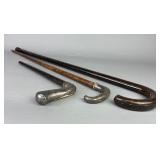 Sterling Silver & W.W. Ruggles Walking Canes