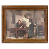Framed Richard Caton Woodville Print