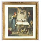 W. Hasselbach Lithograph Print Hide and Seek 1908