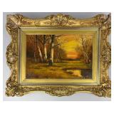 Northern Michigan Landscape Oil Paining Early 20th
