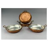 4 Bazar Franï¿½ais 666 Copper Gratin Pans