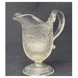 EAPG Boston & Sandwich Ribbed Ivy Water Pitcher