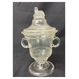 EAPG Gillinder & Sons Deer and Dog Sugar Bowl