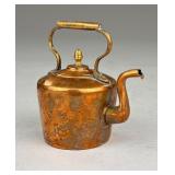19th-Century English Miniature Copper Kettle