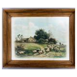 Framed 19th Century G. Williamson Chromolitho