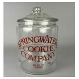 Springwater Cookie Company Glass Cookie Jar