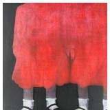 Angela Simione Red Dresses 3 Mixed Media Painting