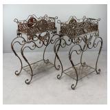 Pair of Wrought Iron Plant Stands