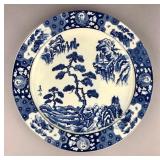 Japanese Arita-yaki Sometsuke Porcelain Charger