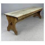 Rustic Handmade Trestle Garden Bench 60' Long