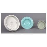 Post-WWII Brail Trinket Tray, Sauce Dish, & Bowl