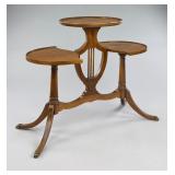 Mersman Federal Revival 3-Tier Lyre Base Table
