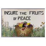 World War II Victory Garden Watercolor Painting