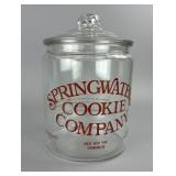 Springwater Cookie Company Glass Cookie Jar