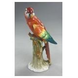 Carl Scheidig Porcelain Macaw Figurine