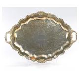 Wallace Silversmiths Rose Point Silverplated Tray