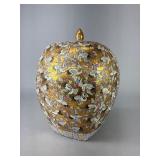 Chinese Porcelain Satsuma-Style Ginger Jar w/ Lid