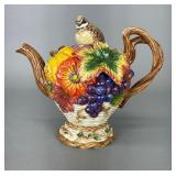 Fitz and Floyd Autumn Bounty Teapot